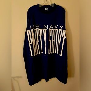 Vintage Unique/Rare US Navy Party Shirt T-Shirt